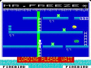 Mr Freeze title screen for ZX Spectrum